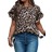 Shein Plus Size Leopard Print Blouse - Casual