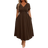 Shein Casual Solid Color Twist Front Dress