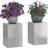 vidaXL Planteringslåda för Utomhusbruk 2 St 24x24x35 cm
