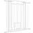 Pawhut Hundgrind Justerbar Bredd 76 – 104 cm med Kattdörr Vit