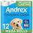 Andrex Clean Mega Rolls 12 Pack 18 Standard Loo Rolls