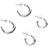 Pieces Everyday Hoop Earrings - Plated Sterling Silver