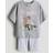 H&M Girls 2-Piece Printed Set - Grey