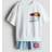 H&M Boys 2-Piece Printed Sweatshirt Set - White