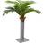 vidaXL Palme Künstlich 6 Blätter 100 cm Grün Künstliche Pflanzen