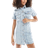 ASOS Mini Denim Fitted Shirt Dress - Lightwash Blue