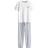 H&M Pyjama Aus Baumwolljersey - Weiß