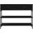 vidaXL Black Oak 100 x 25 x 75 cm Engineered Wood & Steel Console Table 100x25cm