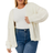 In The Style Slouchy Chunky Knit Cardigan - White