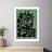 East End Prints Live Brave Green Tiger Print Framed Art