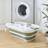 Dunelm Collapsible Laundry Basket Hip Sage Green
