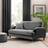Dunelm Isla Two Seater Light Loose Sofa Cover Grey