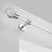 Dunelm Atlanta Acrylic Curtain Pole with Rings - Chrome