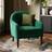 Dunelm Kaspar Velvet Tub Bottle Green Lounge Chair