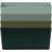 Wham Studio Set of 4 Plastic Basket 4.02 Green Storage Box