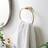Dunelm Minimal Luxe Gold Marble Effect Towel Ring