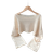 Shein Plus Womens Solid Color Casual Cropped Blouse