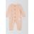 John Lewis Baby Knitted Scalloped Romper Suit - Pink