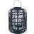 Pacific Lifestyle Black Bamboo and Glass Large Lantern