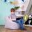 Isabelle & Max Icon Kids Teddy Bear Bean Bag Chair Natural Cream Medium