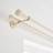 Dunelm Trinity Double Layer Extendable Metal Eyelet Curtain Pole - Natural