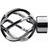 Dunelm Cage Extendable Metal Eyelet Curtain Pole - Chrome