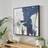 The Edited Life Blue Abstract Canvas Framed Art