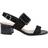 Paradox London Raquel Buckle Block Heel Sandal - Black