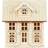 Wooden Christmas House Wood Decoration