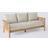 John Lewis Boardwalk 3-Seater Garden Acacia Wood Natural Outdoor Sofa