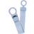 Bibs Pacifier Clip Loop Dusty Blue