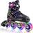 6pm 2pm Adjustable Light Up Kids Inline Skates