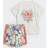 adidas Liberty London Shorts and Tee Kids - Cloud White