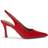 Carvela Corletta Pointed Slingback Heeled Courts - Bright Red