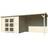 Palmako redskabsrum m/pergola Alma 560 x 184 cm (Areal )