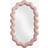 Klevering Miroir Mural Zigzag Rose Polyrésine Wall Mirror