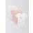 John Lewis Baby Sheep Bodysuits Pack of 3 - Pink