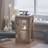 Lights4fun Small Salcombe Wooden with TruGlow Candle - Warm White Lantern