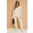 PrettyLittleThing Maternity Oatmeal Cable Knit Wide Leg Flare 12