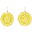 Shein Pair Style Handmade Woven Colorful Crystal Rice Beads Earrings Women Jewelry Suitable For Daily Wear