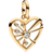 Pandora Me Heart & Rays Medallion Charm - Gold/Transparent