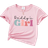Shein Young Girl Slogan Printed Short Sleeve TShirt Summer
