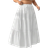 Shein Plus Casual Long White Skirt Autumn