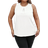 Shein Plus Solid Sleeveless Blouse