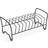 Dunelm Iron Steel Black Dish Rack Black Dish Drainer 31.5cm