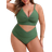Shein Plus TwistFront Cami Bikini Set