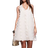 River Island 3D Flower Halter Neck Mini Beach Dress - Cream