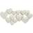 Dunelm White Hearts Metal White Wall Decor 89x45cm