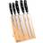 Procook 5 Piece Knife Set and Magnetic Block Paring Knife, Utility Knife, Bread Knife, Cooks Knife, Carving Knife