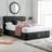 Birlea Crushed Velvet Ottoman Bed Frame - Black 127x210cm